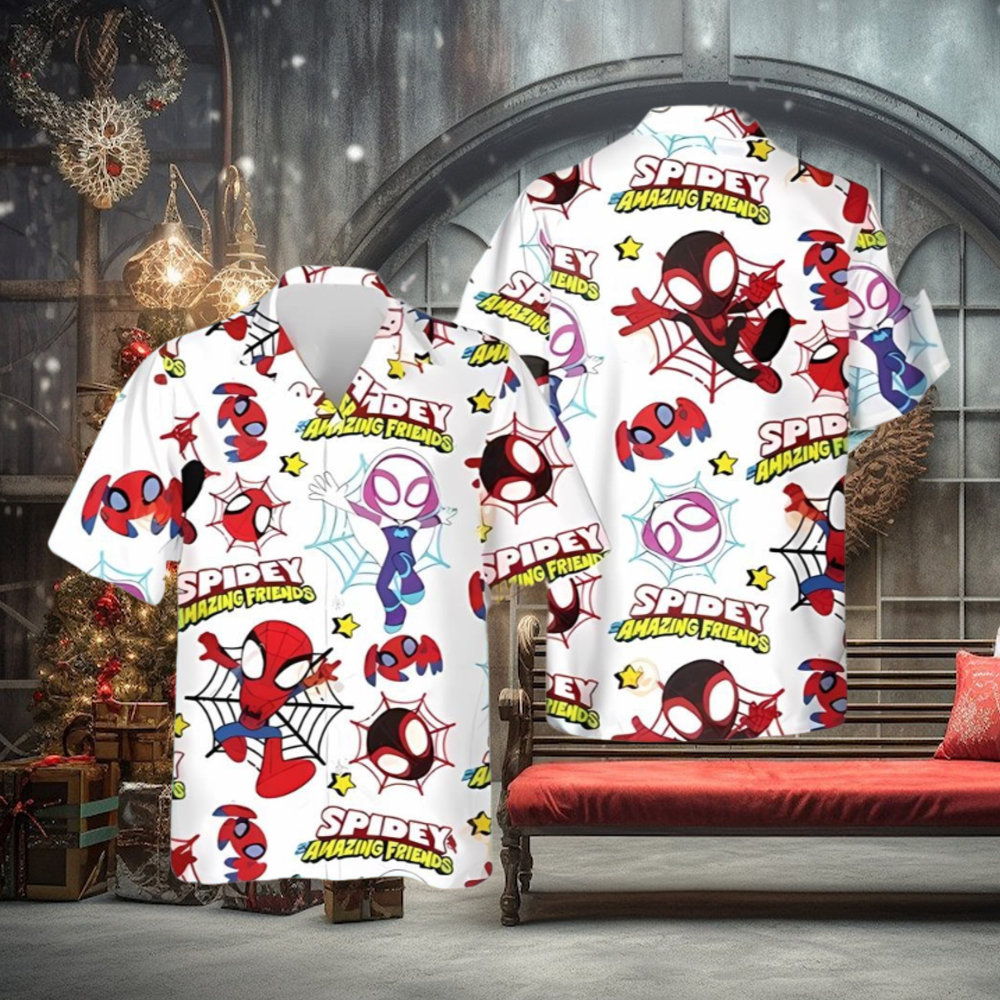 Spider Man Hawaiian Shirt Spidey And His Amazing Friends Cool Hawaiian Shirts Spider Man Hawaiian Shirt Spidey And His Amazing Friends Cool Hawaiian Shirts