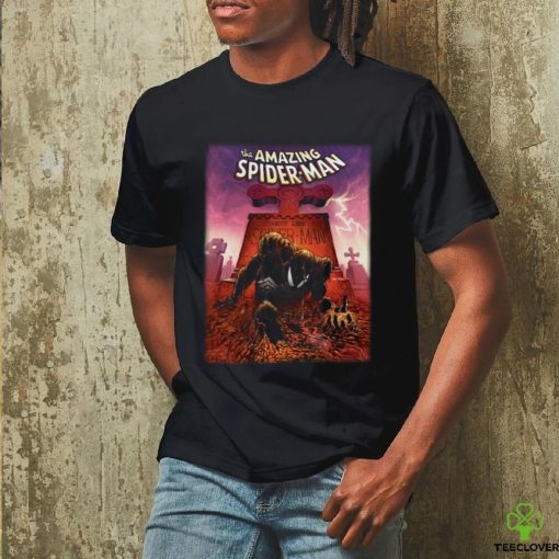 Spider Man Mad Engine Grave Graphic T Shirt