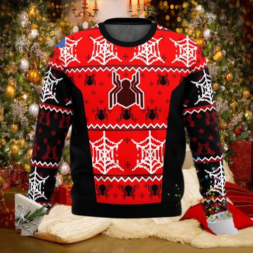 Spider Man Symbol Web Ugly Christmas Sweater