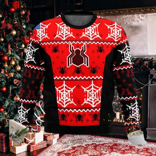 Spider Man Symbol Web Ugly Christmas Sweater