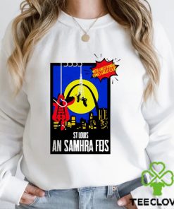 Spider Man with great power comes great cliens St Louis an Samhra Feis comic hoodie, sweater, longsleeve, shirt v-neck, t-shirt