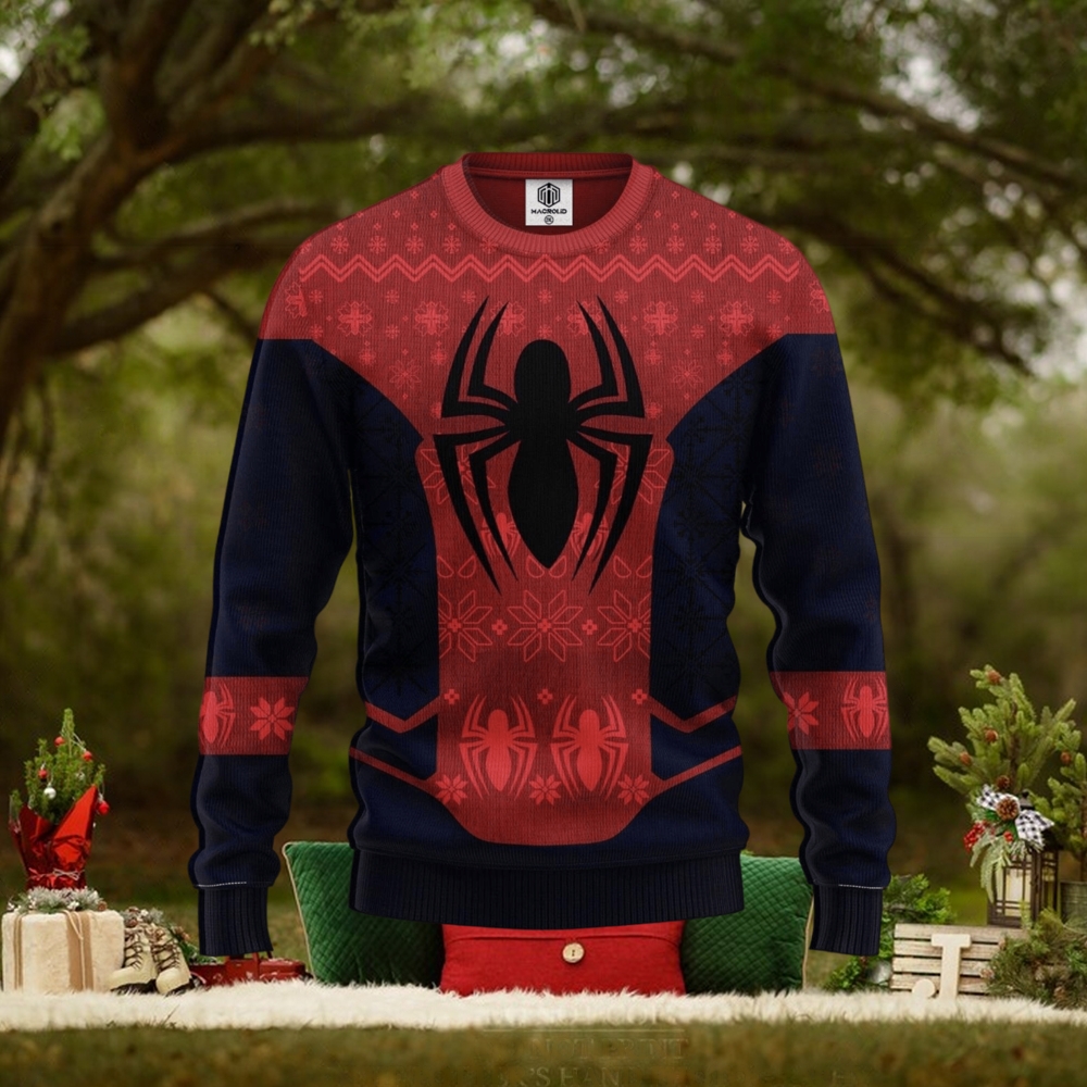 Spider Mans Ugly Christmas Sweater 3D All Over Print Christmas Gift Spider Mans Ugly Christmas Sweater 3D All Over Print Christmas Gift