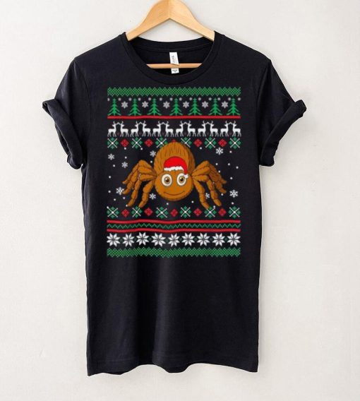 Spider Santa Hat Funny Ugly Christmas Pajama Holiday Xmas Shirt
