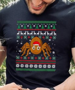 Spider Santa Hat Funny Ugly Christmas Pajama Holiday Xmas Shirt