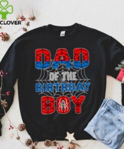 Spider Web Birthday Party Dad of The Birthday Boy T Shirt