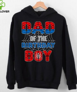 Spider Web Birthday Party Dad of The Birthday Boy T Shirt
