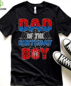 Spider Web Birthday Party Dad of The Birthday Boy T Shirt
