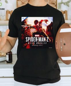 Spider man 2 Miles Morales upgraded suit poster shirt