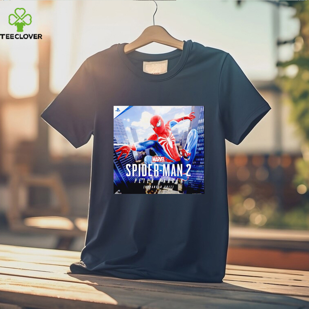 Spider man 2 Peter Parker advanced suit poster shirt Spider man 2 Peter Parker advanced suit poster shirt