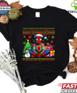 Spiderman Christmas Snowman gifts ugly shirt
