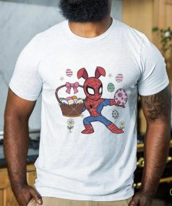 Spiderman Easter Day Bunny Happy Easter Day eggs and flower shirt