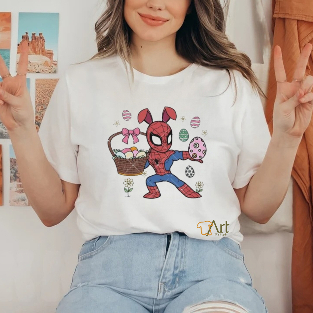 Spiderman Easter Day Bunny Happy Easter Day eggs and flower shirt Spiderman Easter Day Bunny Happy Easter Day eggs and flower shirt