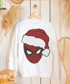 Spiderman Marvel Comics Mad Engine Santa Hat Graphic T Shirt