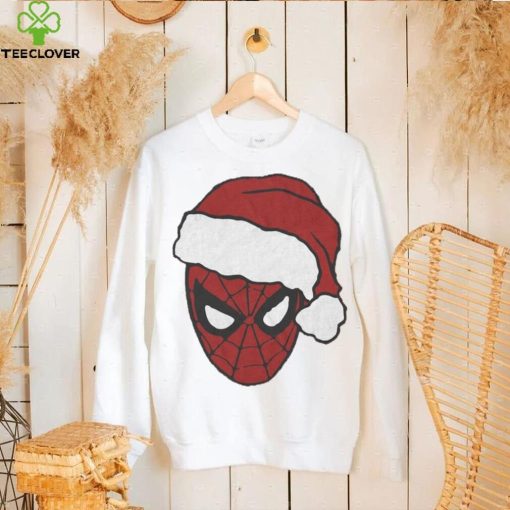 Spiderman Marvel Comics Mad Engine Santa Hat Graphic T Shirt