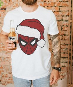 Spiderman Marvel Comics Mad Engine Santa Hat Graphic T Shirt