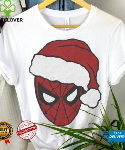 Spiderman Marvel Comics Mad Engine Santa Hat Graphic T Shirt