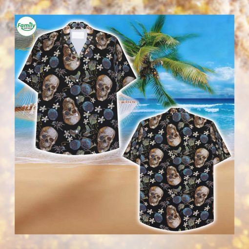 Spiders and Skulls Hawaiian Shirt