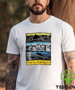 Sea to Shining Sea Penguins Dolphins Orca art shirt 2 Sea to Shining Sea Penguins Dolphins Orca art shirt