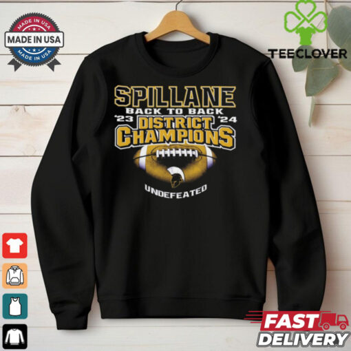 Spillane Boys Athletics Back To Back ’23 ’24 District Champions Undefeated t shirt