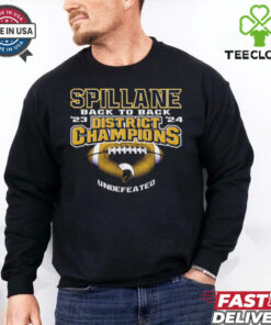 Spillane Boys Athletics Back To Back ’23 ’24 District Champions Undefeated t shirt