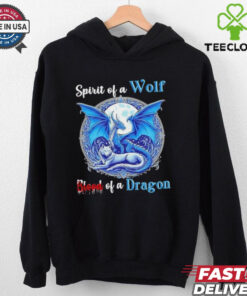 Spirit Of A Wolf Blood Of A Dragon Shirt