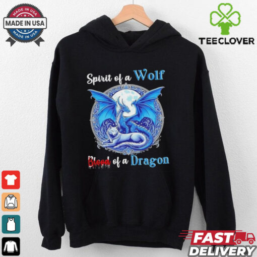 Spirit Of A Wolf Blood Of A Dragon Shirt