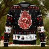 Hyaaaa Pole Bending Snowflakes Ugly Xmas Sweater Trending Gift Holidays