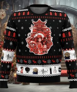 Spirited Away Anime Studio Ghibli Ugly Christmas Sweater 1 Spirited Away Anime Studio Ghibli Ugly Christmas Sweater