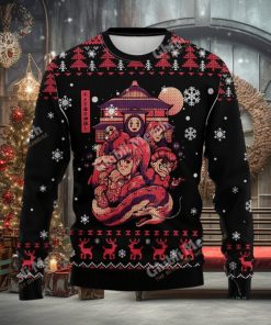 Spirited Away Anime Ugly Christmas Sweater