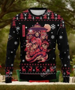 Spirited Away Anime Ugly Christmas Sweater 1 Spirited Away Anime Ugly Christmas Sweater