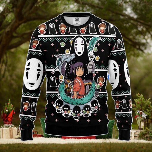 Spirited Away Ghibli Ugly Christmas Sweater Amazing Gift Men And Women Christmas Gift