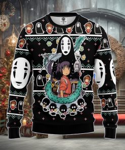 Spirited Away Ghibli Ugly Christmas Sweater Amazing Gift Men And Women Christmas Gift