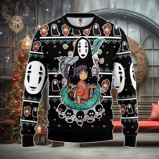 Spirited Away Ghibli Ugly Christmas Sweater Amazing Gift Men And Women Christmas Gift