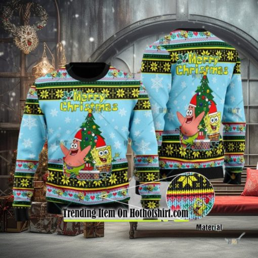SpongeBob Merry Christmas Ugly Christmas Sweater