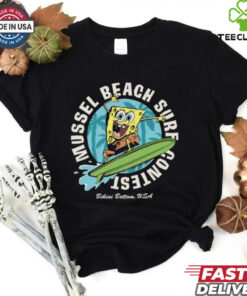 SpongeBob Mussel Beach Lightweight French Terry Slouchy T Shirt