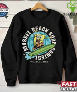 SpongeBob Mussel Beach Lightweight French Terry Slouchy T Shirt