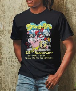 SpongeBob SquarePants 25th Anniversary 1999 2024 Thank You For The Memories All Characters Signatures To All Fan hoodie, sweater, longsleeve, shirt v-neck, t-shirt