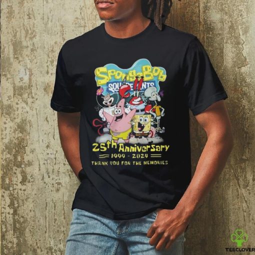 SpongeBob SquarePants 25th Anniversary 1999 2024 Thank You For The Memories All Characters Signatures To All Fan hoodie, sweater, longsleeve, shirt v-neck, t-shirt