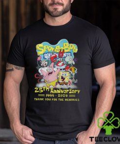 SpongeBob SquarePants 25th Anniversary 1999 2024 Thank You For The Memories T Shirt