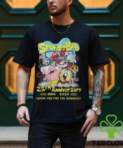 SpongeBob SquarePants 25th Anniversary 1999 2024 Thank You For The Memories T Shirt