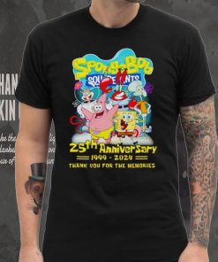 SpongeBob SquarePants 25th Anniversary 1999 2024 Thank You For The Memories shirt