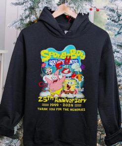 SpongeBob SquarePants 25th Anniversary 1999 2024 Thank You For The Memories hoodie, sweater, longsleeve, shirt v-neck, t-shirt