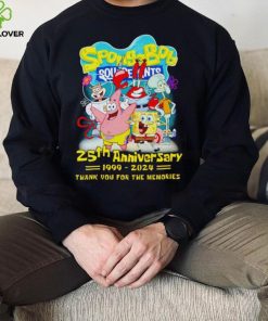 SpongeBob SquarePants 25th Anniversary 1999 2024 Thank You For The Memories hoodie, sweater, longsleeve, shirt v-neck, t-shirt