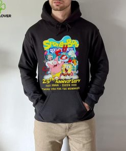 SpongeBob SquarePants 25th Anniversary 1999 2024 Thank You For The Memories hoodie, sweater, longsleeve, shirt v-neck, t-shirt