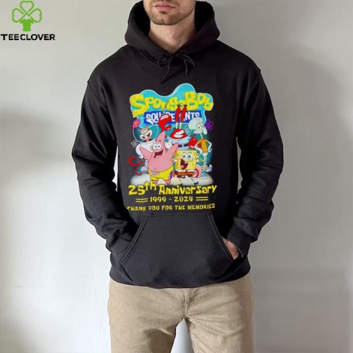 SpongeBob SquarePants 25th Anniversary 1999 2024 Thank You For The Memories hoodie, sweater, longsleeve, shirt v-neck, t-shirt