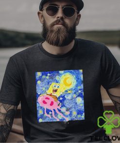 SpongeBob SquarePants Jellyfish Fields Starry Night shirt