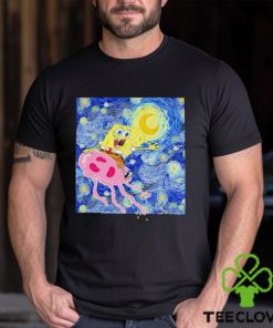 SpongeBob SquarePants Jellyfish Fields Starry Night shirt