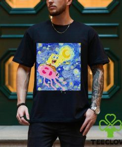 SpongeBob SquarePants Jellyfish Fields Starry Night shirt
