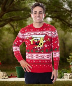 SpongeBob SquarePants Men’s Snowflake Catching Ugly Sweater