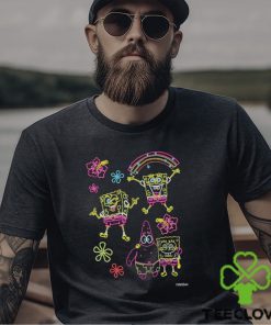 SpongeBob SquarePants Neon Floral Friends Classic shirt